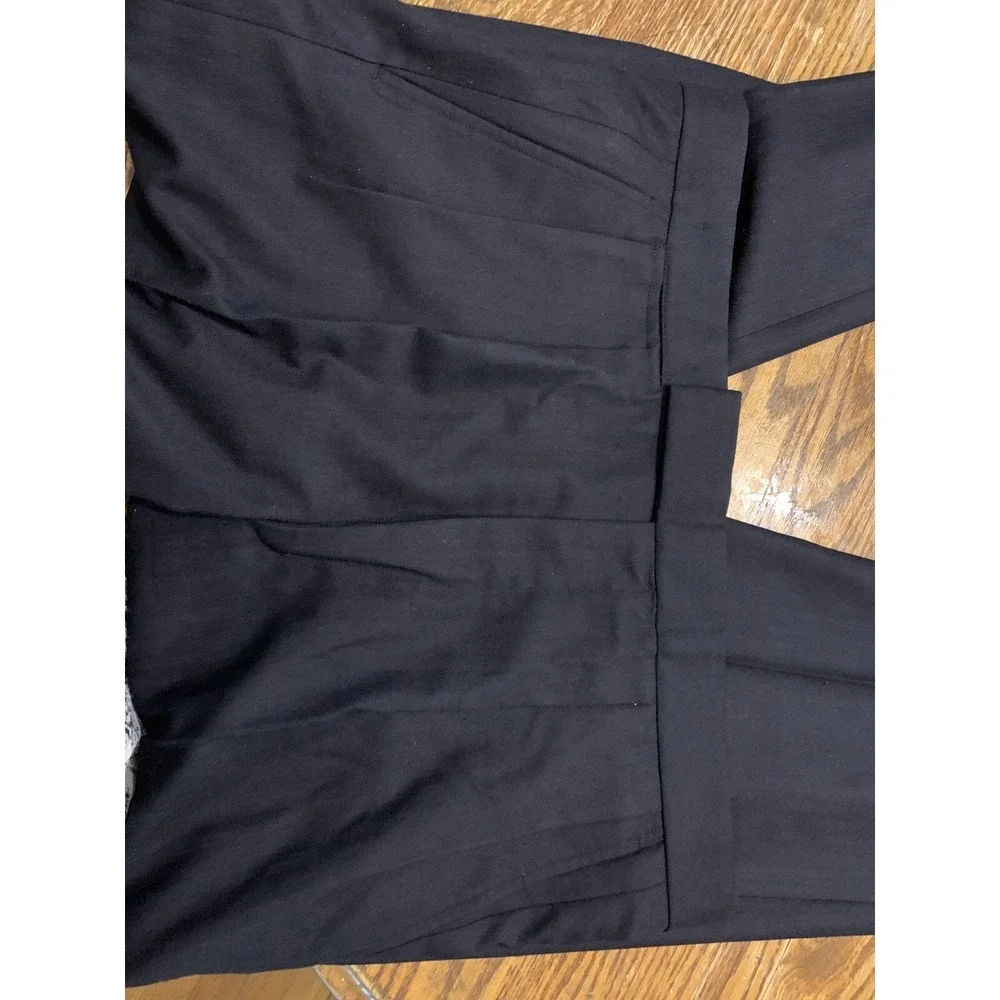 Vtg Bespoke Wool Hollywood High Waist Trouser Suspender Button Metal Zip 38 Pant